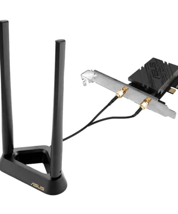 ASUS BE9400 Tri-Band Wi-Fi 7 6GHz PCIe Adapter-Black