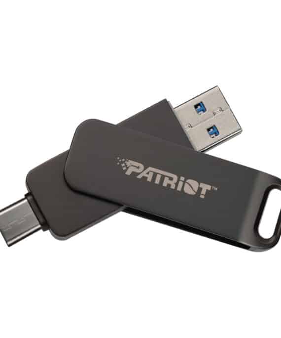 Patriot Rage R550 128GB USB3.2 Swing Type A to Type-C Flash Drive