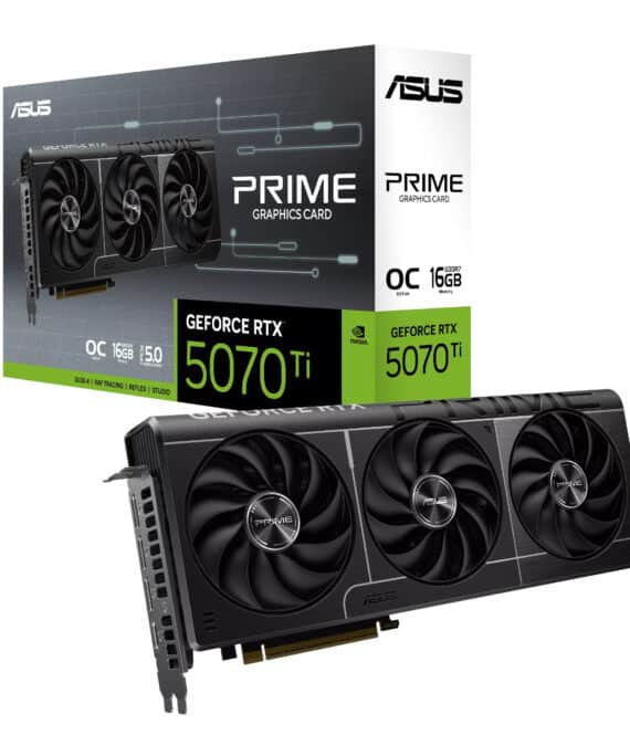 ASUS PRIME GeForce RTX 5070 Ti 16GB GDDR7 OC Edition Graphics Card