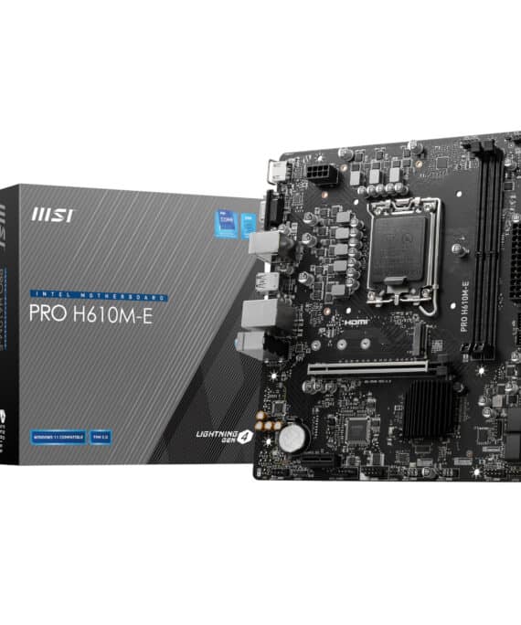 MSI PRO H610M-E Intel LGA1700 DDR5 M-ATX Motherboard