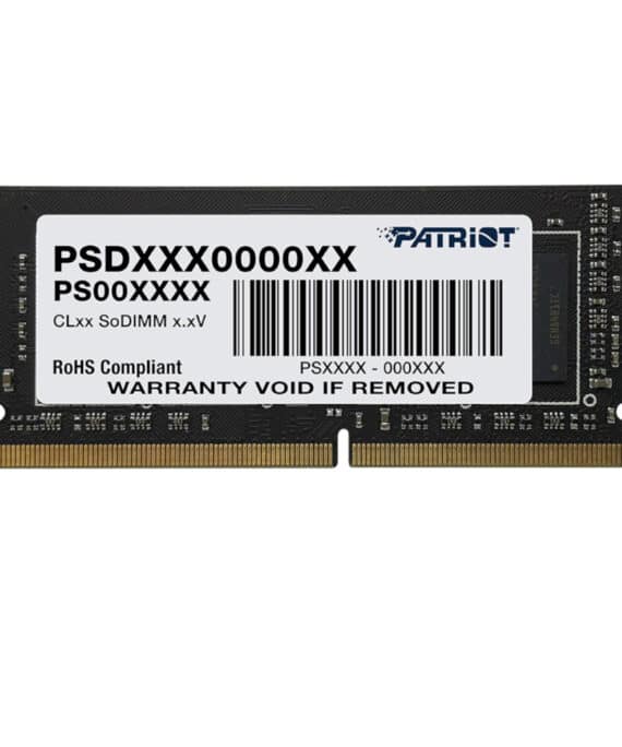 Patriot Signature Line 8GB 3200MHz DDR4 Dual Rank SODIMM Notebook Memory