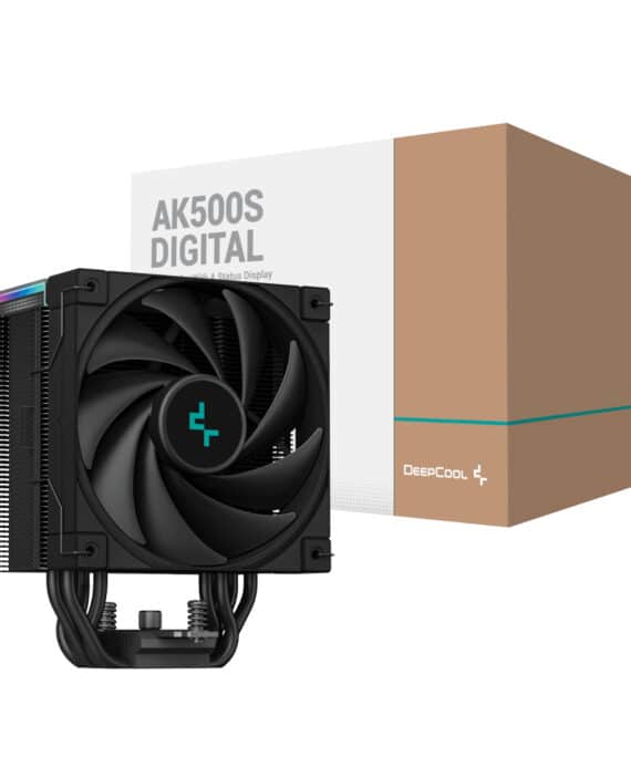 DeepCool AK500S Digital 120mm Air CPU Cooler - Black