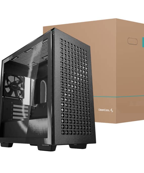 DeepCool CH370 Micro-ATX Gaming Chassis - Black