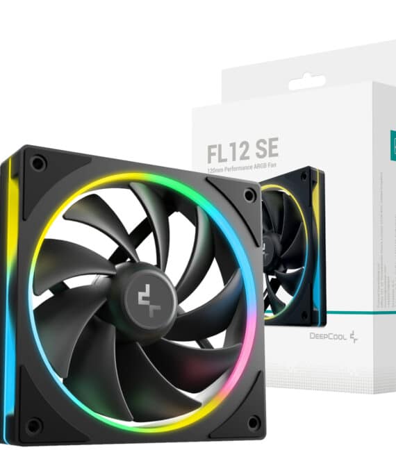 DeepCool FL12 SE 120mm ARGB PWM Fan - Black