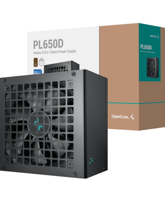 DeepCool PL650D 650W 80PLUS Bronze ATX3.1 Non-Modular Power Supply