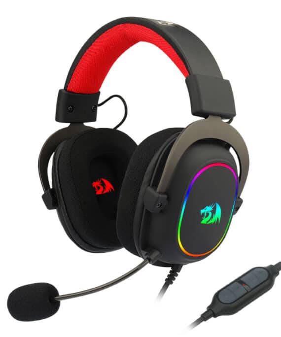 REDRAGON Over-Ear ZEUS-X USB RGB Gaming Headset - Black