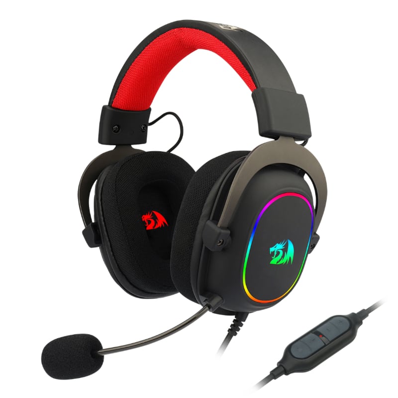 Redragon Over-Ear Zeus-X Usb Rgb Gaming Headset - Black 1 Redragon Over-Ear Zeus-X Usb Rgb Gaming Headset - Black