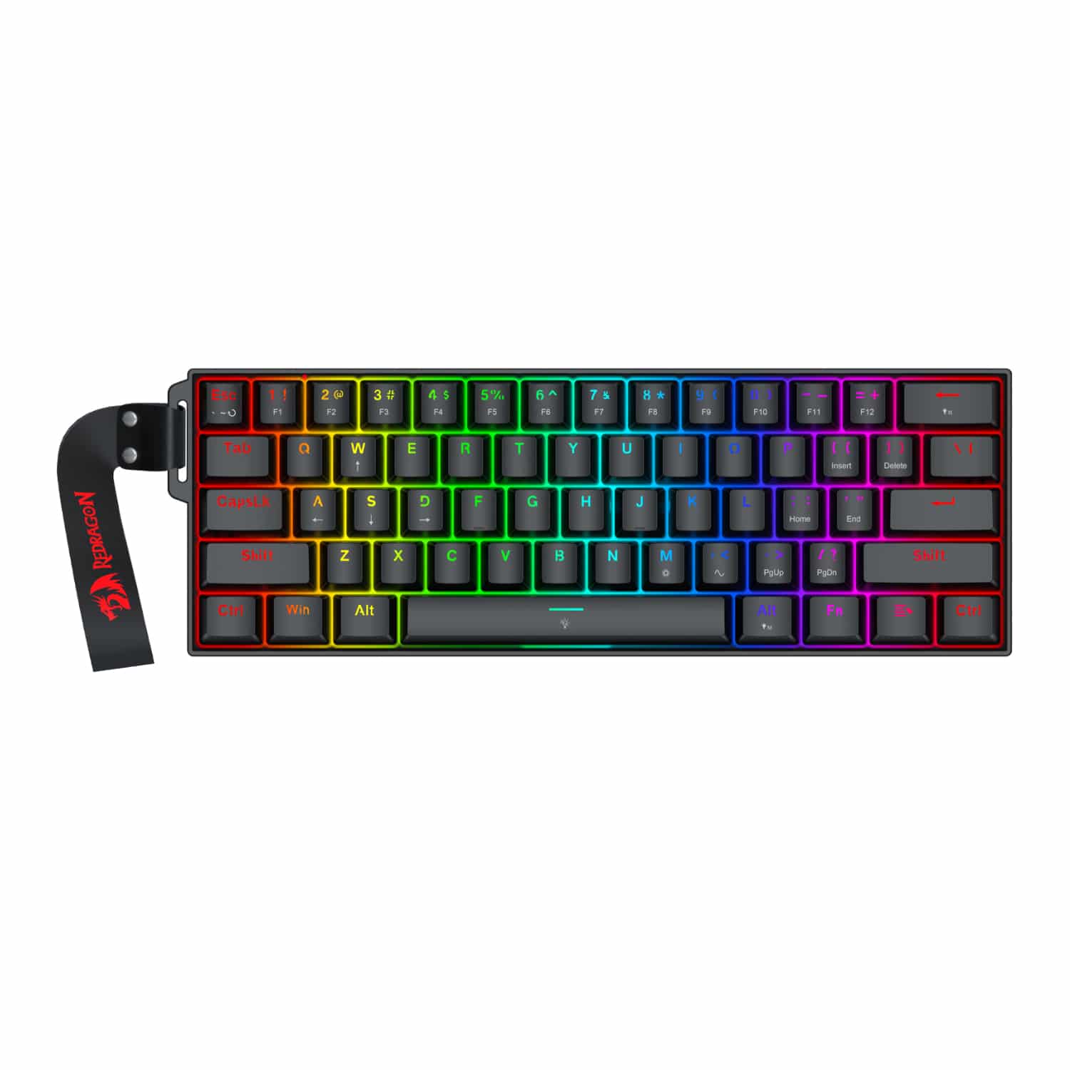 Redragon Fizz Magnetic Plus 60% Rgb Gaming Keyboard - Black 1 Redragon Fizz Magnetic Plus 60% Rgb Gaming Keyboard - Black