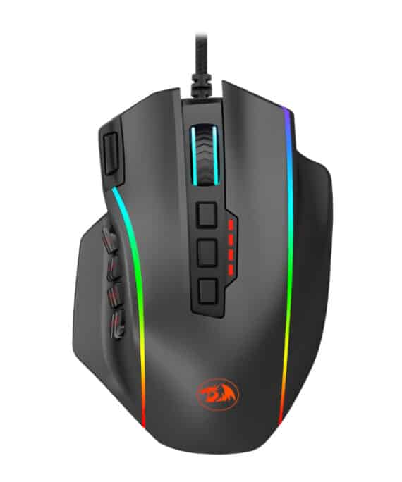 REDRAGON PERDICTION 4 12400DPI RGB MMO Ergo Gaming Mouse - Black