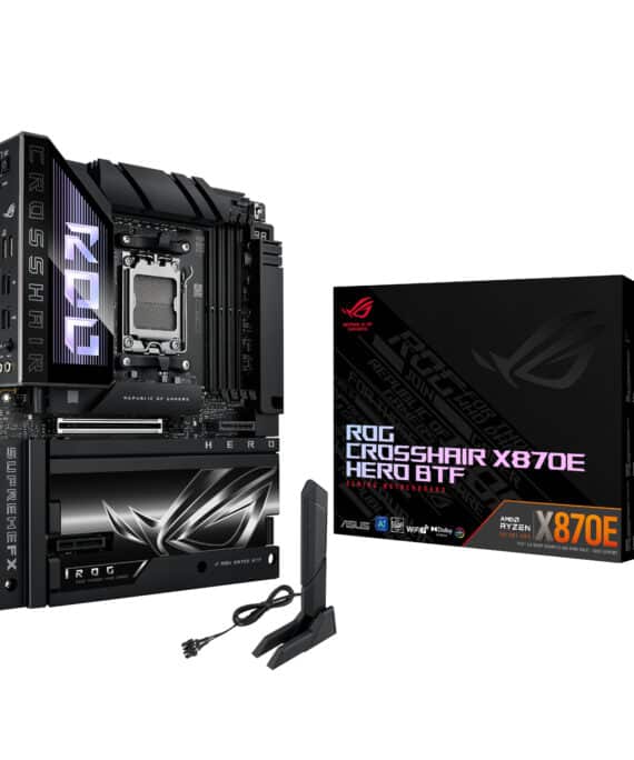 ASUS ROG CROSSHAIR X870E HERO BTF AMD AM5 ATX Gaming Motherboard