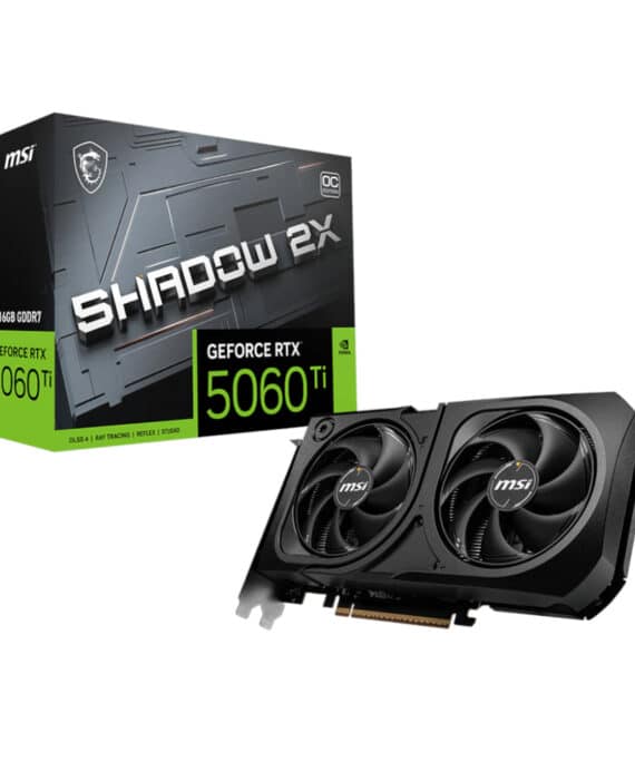 MSI GeForce RTX 5060 Ti SHADOW 2X OC PLUS GDDR7 16GB Graphics Card
