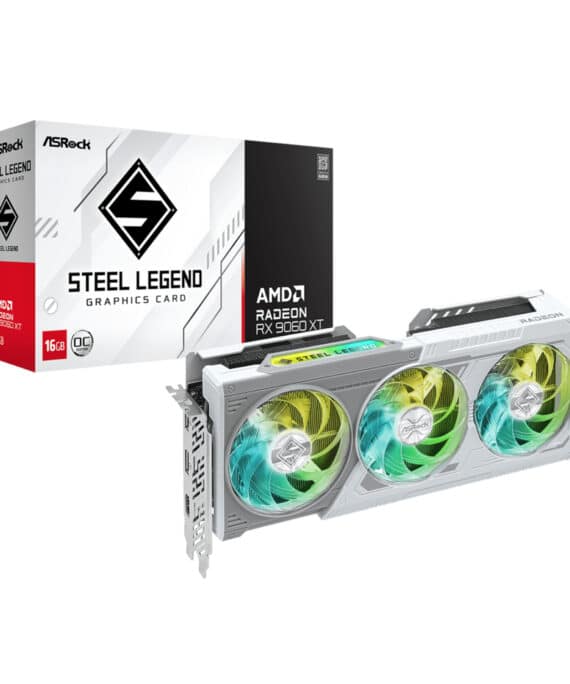 ASRock Radeon RX9060 XT Steel Legend 16G Graphics Card