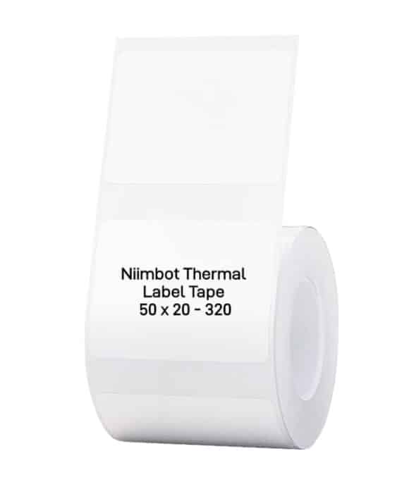 NIIMBOT B1/B21/B3S Thermal Label 50x20mm - 320 Labels Per Roll - White