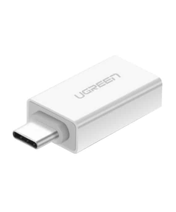 UGREEN US173 USB-A to USB Type-C Adapter - White