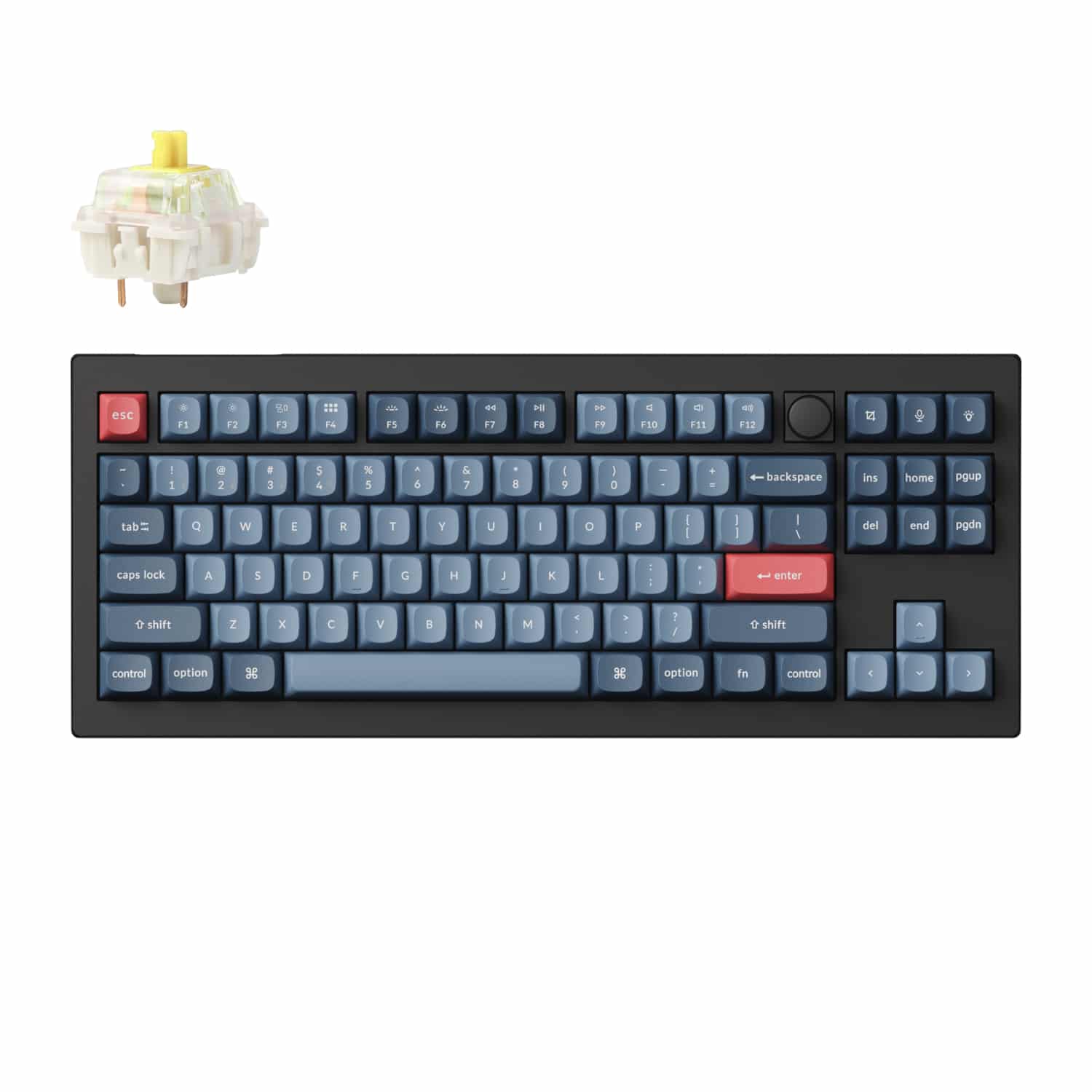 Keychron V3 Max Qmk/Via 80% Wireless Custom Mechanical Keyboard (Banana Switch) – Carbon Black 1 Keychron V3 Max Qmk/Via 80% Wireless Custom Mechanical Keyboard (Banana Switch) – Carbon Black