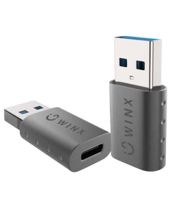 WINX LINK Simple USB to Type-C Adapter Dual Pack