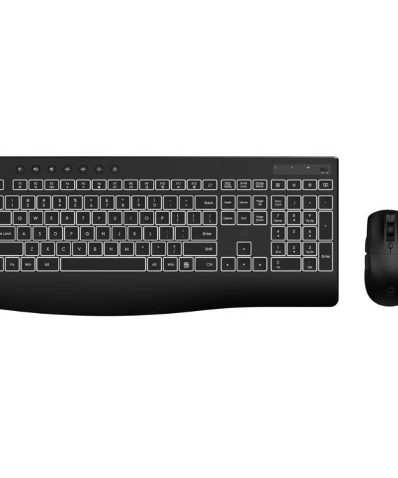 WINX DO Business Backlit Wired Keyboard and Mouse Combo
