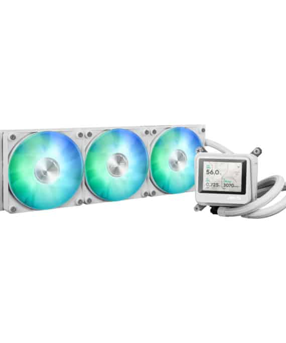Asus MAX Gaming LC 360 ARGB LCD All-in-one CPU Liquid Cooler - White