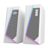 Redragon GS20W ANVIL 3W 2.0 RGB Stereo Desktop PC Speakers - White