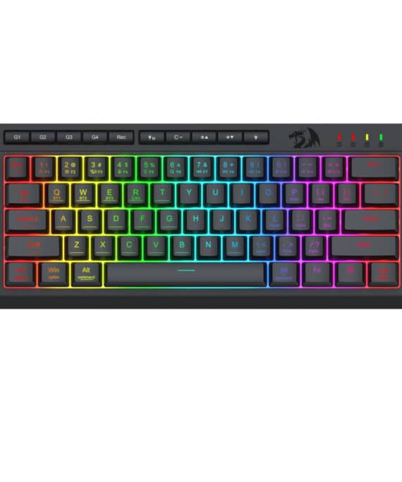 Redragon SHIVA K522 PRO RGB Wireless Gaming Keyboard- Black