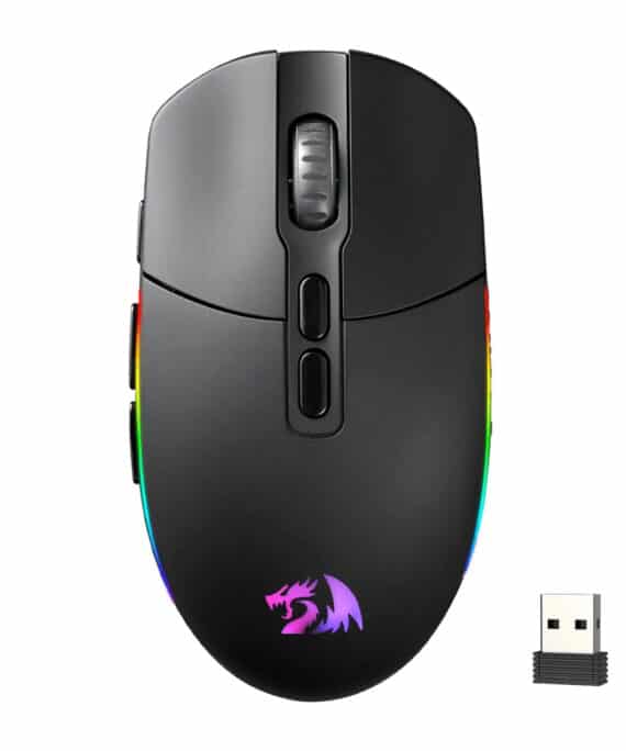 Redragon M719 Pro INVADER 10000DPI 2.4GHz Wireless Gaming Mouse - Black