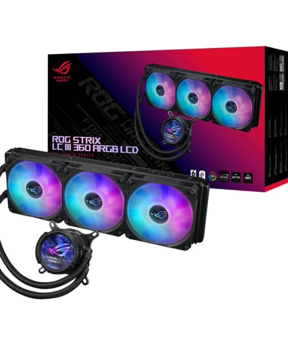 Asus ROG STRIX LC III 360 ARGB LCD All-in-one CPU Liquid Cooler - Black