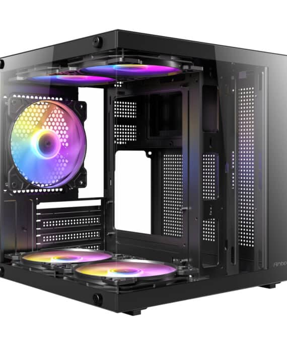 Antec VCX10M ARGB Micro-ATX | ITX Mini-Tower Gaming Chassis - Black