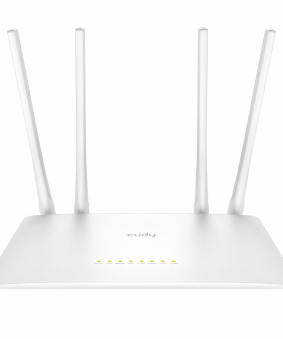 Cudy WR300S 300Mbps 5-Port Wi-Fi 4 Router – White