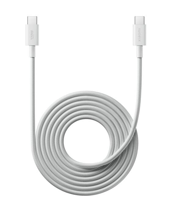 Xiaomi USB4 6A USB Type-C To USB Type-C Braided Cable 2m- (120W, 480 Mbps)