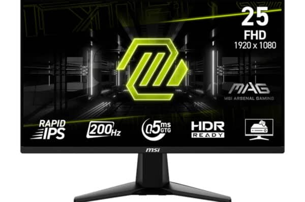 MSI MAG 255F E20 25" FHD 200Hz Rapid IPS Gaming Monitor