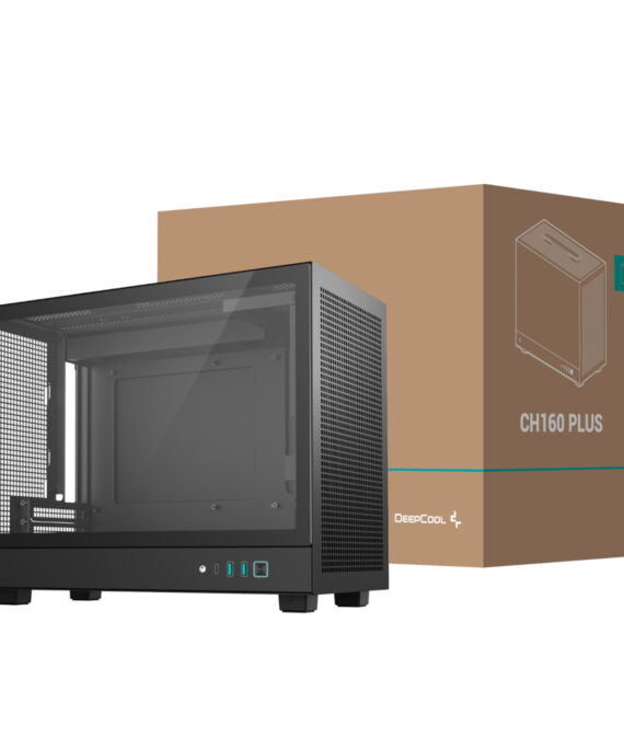 Welcome To Adgear.co.za 10 Deepcool Ch160 Plus Micro-Atx Chassis - Black