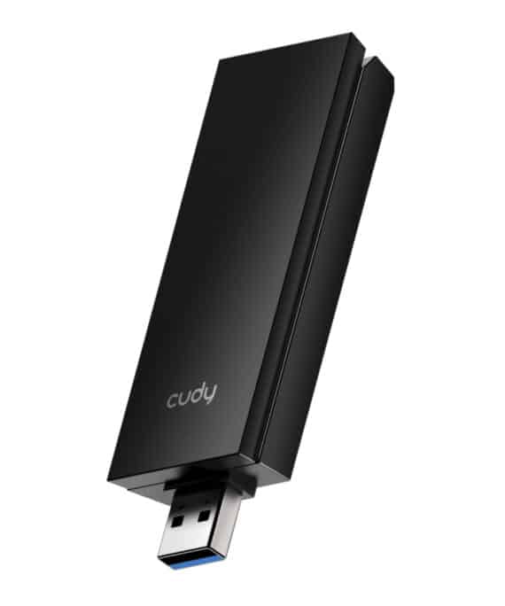 Cudy AX5400 Wi-Fi 6E USB 3.0 Tri-Band High-Gain Adapter-Black