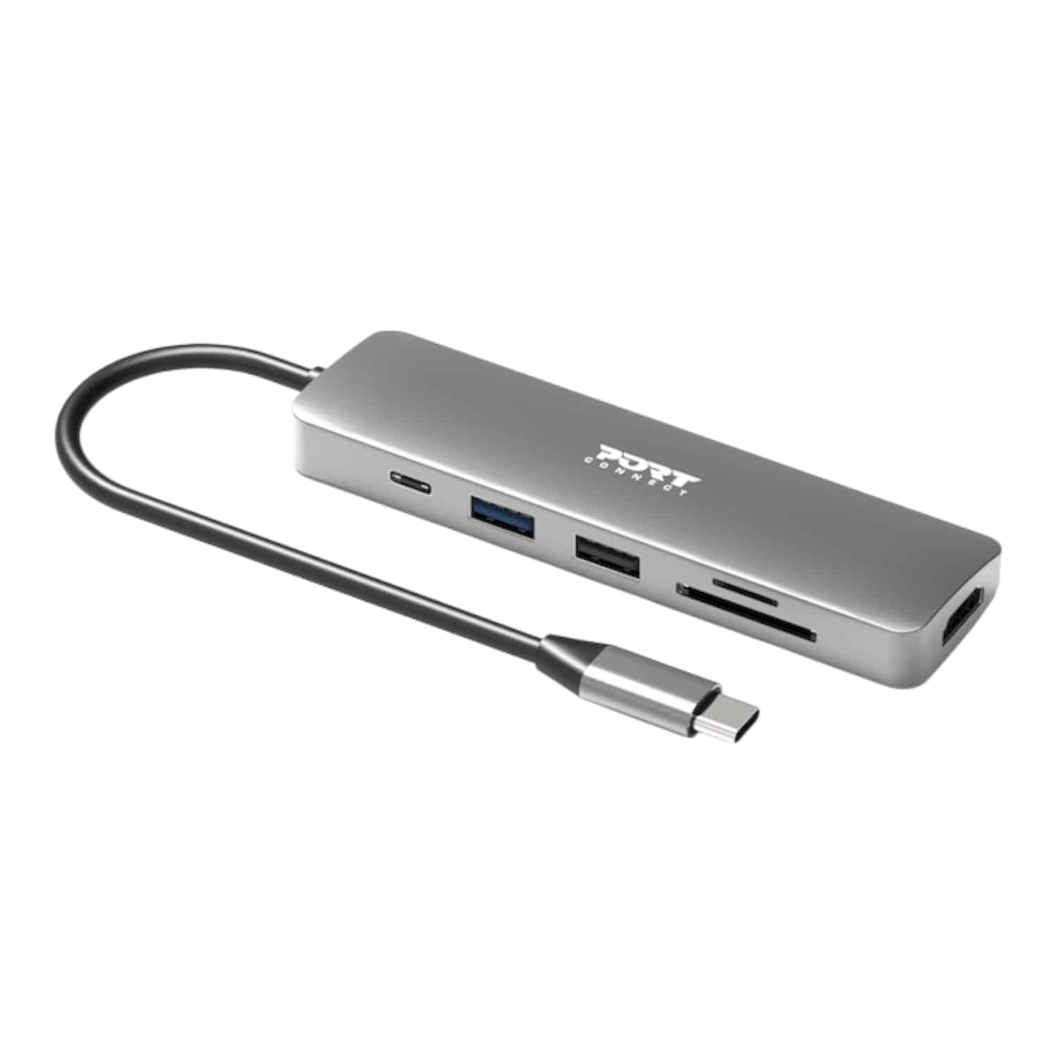 Port Connect 5-In-1 Usb Type-C 4K Docking Station