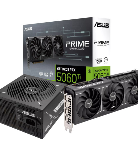 ASUS PRIME GeForce RTX 5060 Ti 16GB and 750W 80 PLUS Bronze Non-Modular Power Supply Bundle