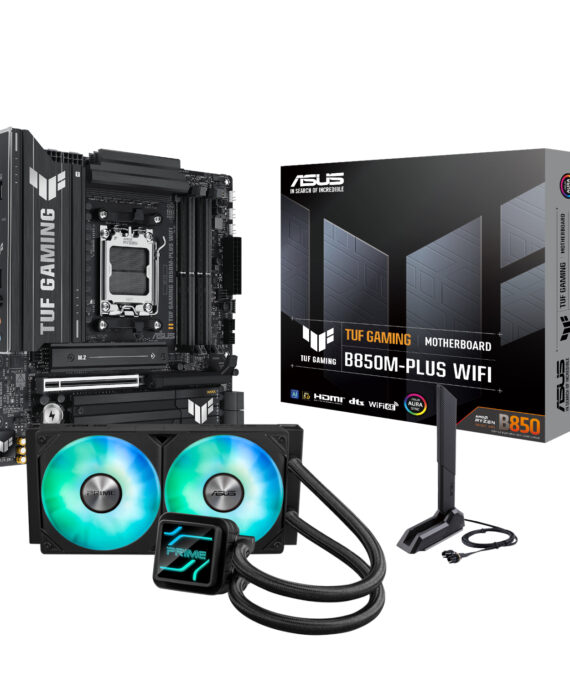 Welcome To Adgear.co.za 6 Asus Tuf Gaming B850M-Plus Wifi And Asus Prime Lc 240 Argb Liquid Cpu Cooler Bundle