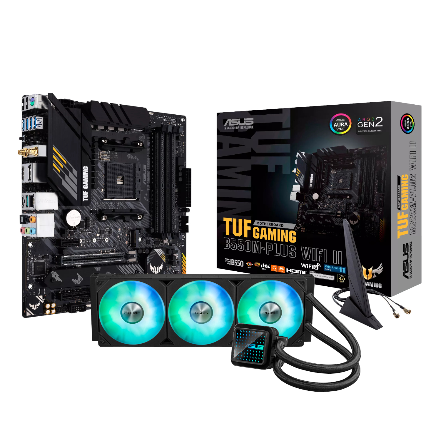 Asus Tuf Gaming B550M-Plus Wifi Ii And Asus Prime Lc 360 Argb Liquid Cpu Cooler Bundle 1 Asus Tuf Gaming B550M-Plus Wifi Ii And Asus Prime Lc 360 Argb Liquid Cpu Cooler Bundle