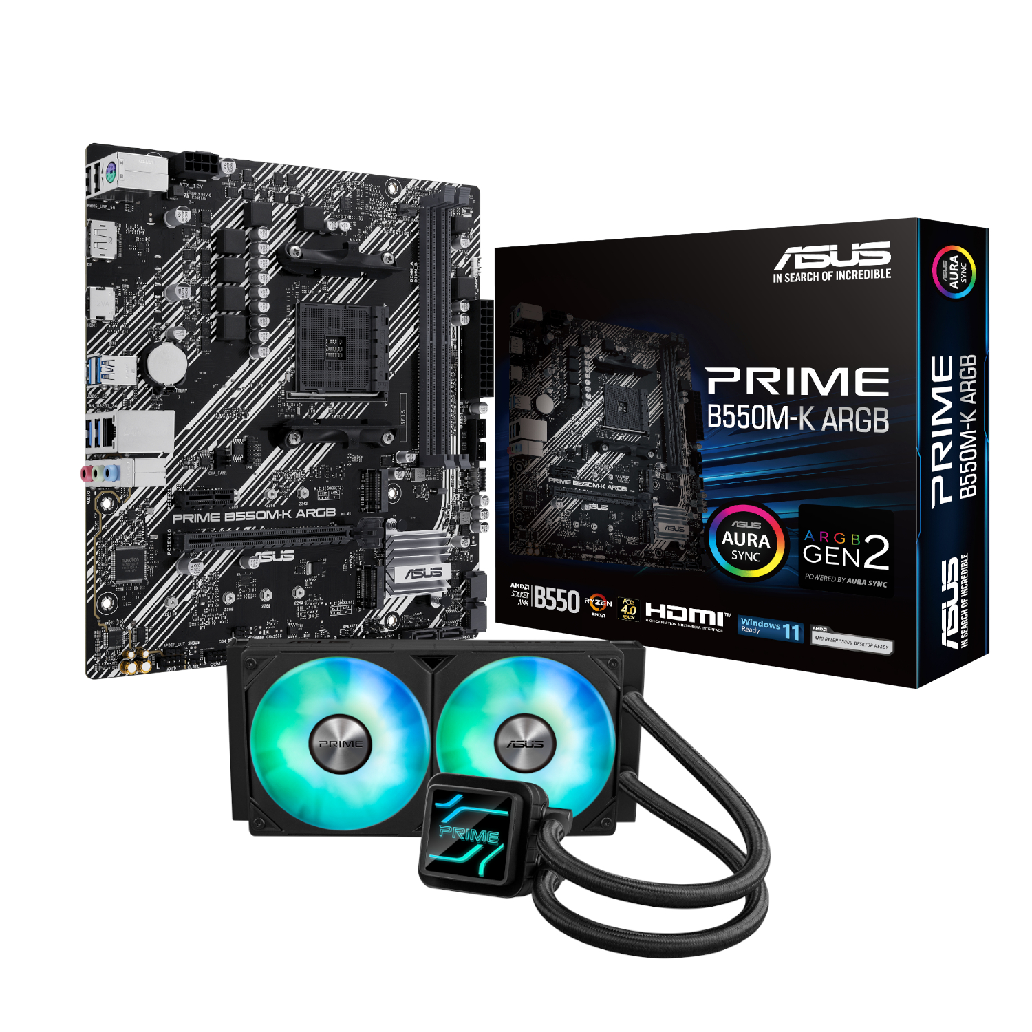 Asus Prime B550M-K Argb Am4 And Asus Prime Lc 240 Argb Liquid Cpu Cooler Bundle 1 Asus Prime B550M-K Argb Am4 And Asus Prime Lc 240 Argb Liquid Cpu Cooler Bundle