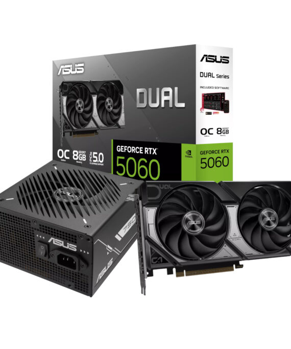 Asus Nvidia GeForce RTX 5060 OC Edition and 750W 80 PLUS Bronze Non-Modular Power Supply Bundle