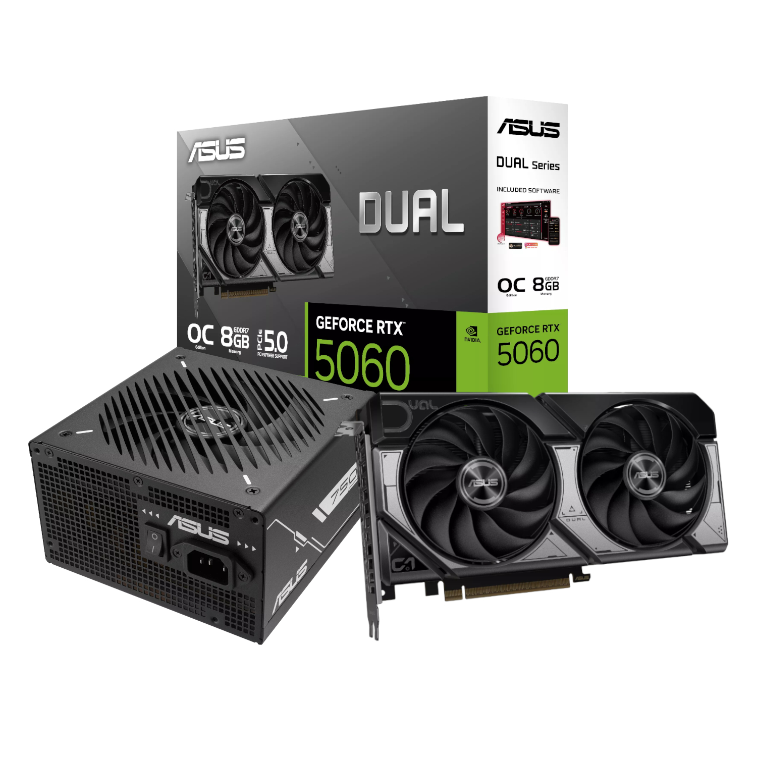 Asus Nvidia Geforce Rtx 5060 Oc Edition And 750W 80 Plus Bronze Non-Modular Power Supply Bundle 1 Asus Nvidia Geforce Rtx 5060 Oc Edition And 750W 80 Plus Bronze Non-Modular Power Supply Bundle