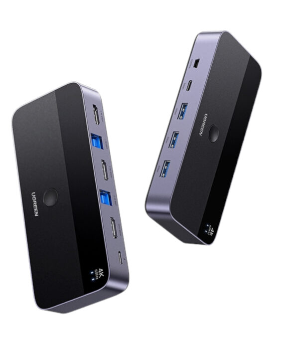 Welcome To Adgear.co.za 4 Ugreen 4K@60Hz Hdmi Kvm Switch (2 In 1 Out)-Grey