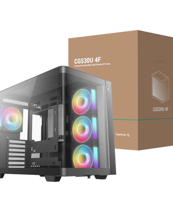 DeepCool CG530U 4F ATX Gaming Chassis - Black