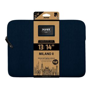 Port Designs Milano Ii Eco 13/14&Quot; Universal Laptop Sleeve - Navy Blue