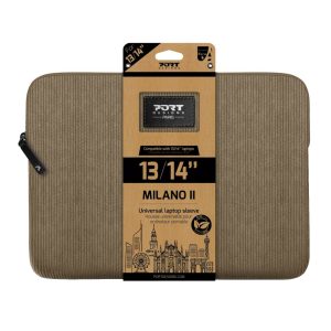 Port Designs Milano Ii Eco 13/14&Quot; Universal Laptop Sleeve - Desert Brown
