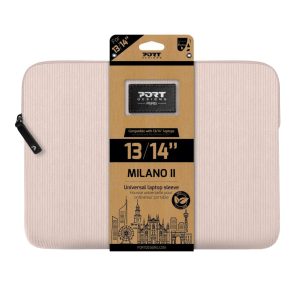 Port Designs Milano Ii Eco 13/14&Quot; Universal Laptop Sleeve - Plush Pink