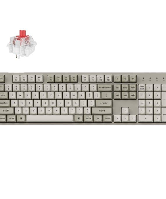 Keychron C2 Pro 100% 8K Super Red Switch Hot-Swap Rgb Wired Custom Mechanical Keyboard