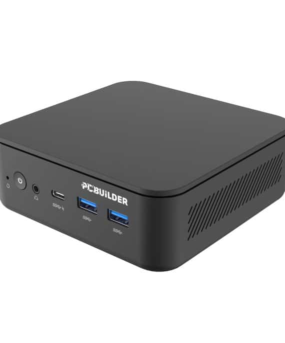 PCBuilder CUBE Intel Core 3-100U 16GB DDR5 512GB Windows 11 Pro Mini PC