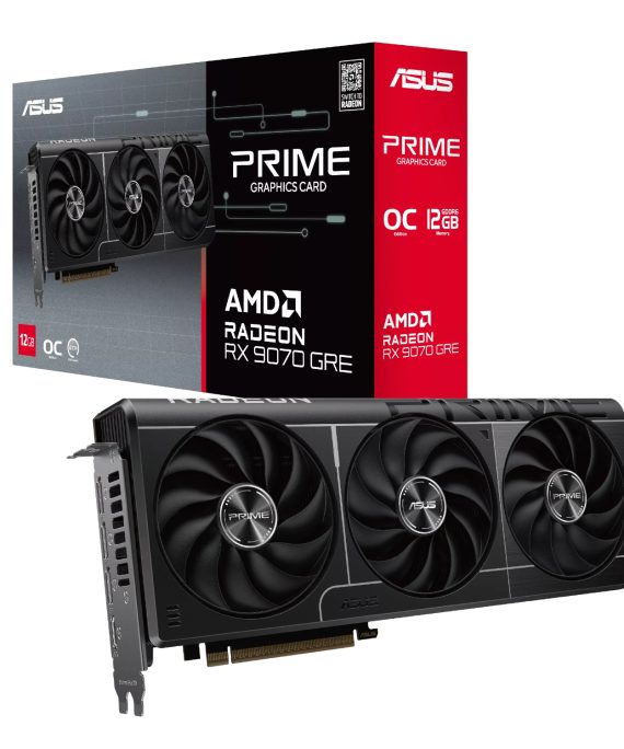 ASUS Prime Radeon RX 9070 GRE EVO OC Edition 12GB GDDR6 Graphics Card
