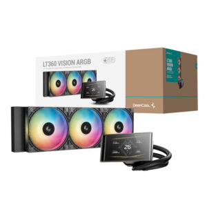 Welcome To Adgear.co.za 3 Deepcool Lt360 Vision Argb 4.5&Quot; Lcd All-In-One Cpu Liquid Cooler - Black