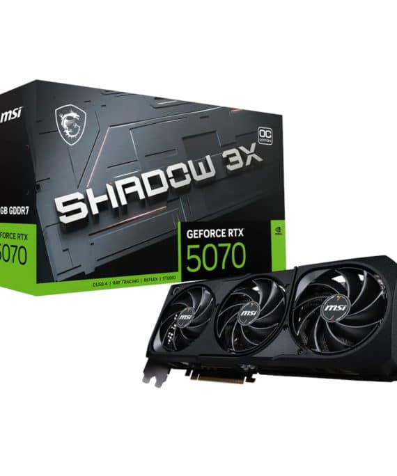 MSI NVIDIA GeForce RTX 5070 Shadow 3X OC 12GB GDDR7 Graphics Card