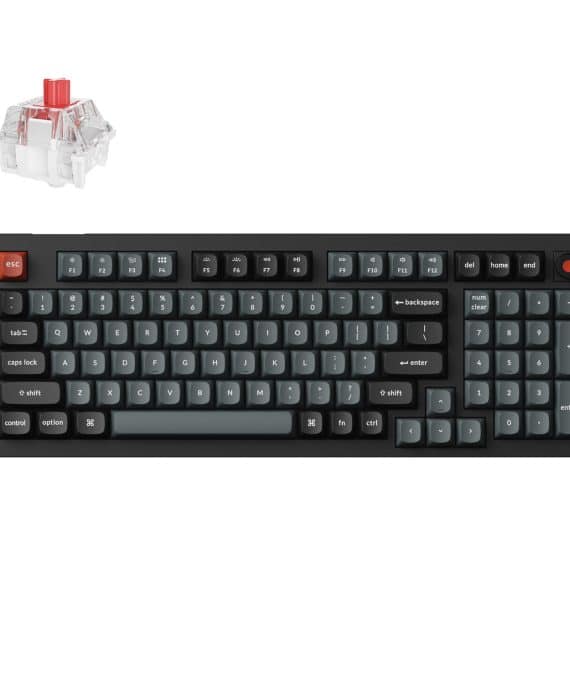 Keychron V5 Ultra 96% 8K Red Switch Hot-Swapple Silk Pom Rgb Wireless Keyboard